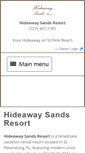 Mobile Screenshot of hideawaysands.com
